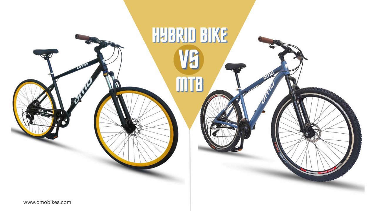 Difference Between Hybrid Bike Mountain Bike MTB by omobikes