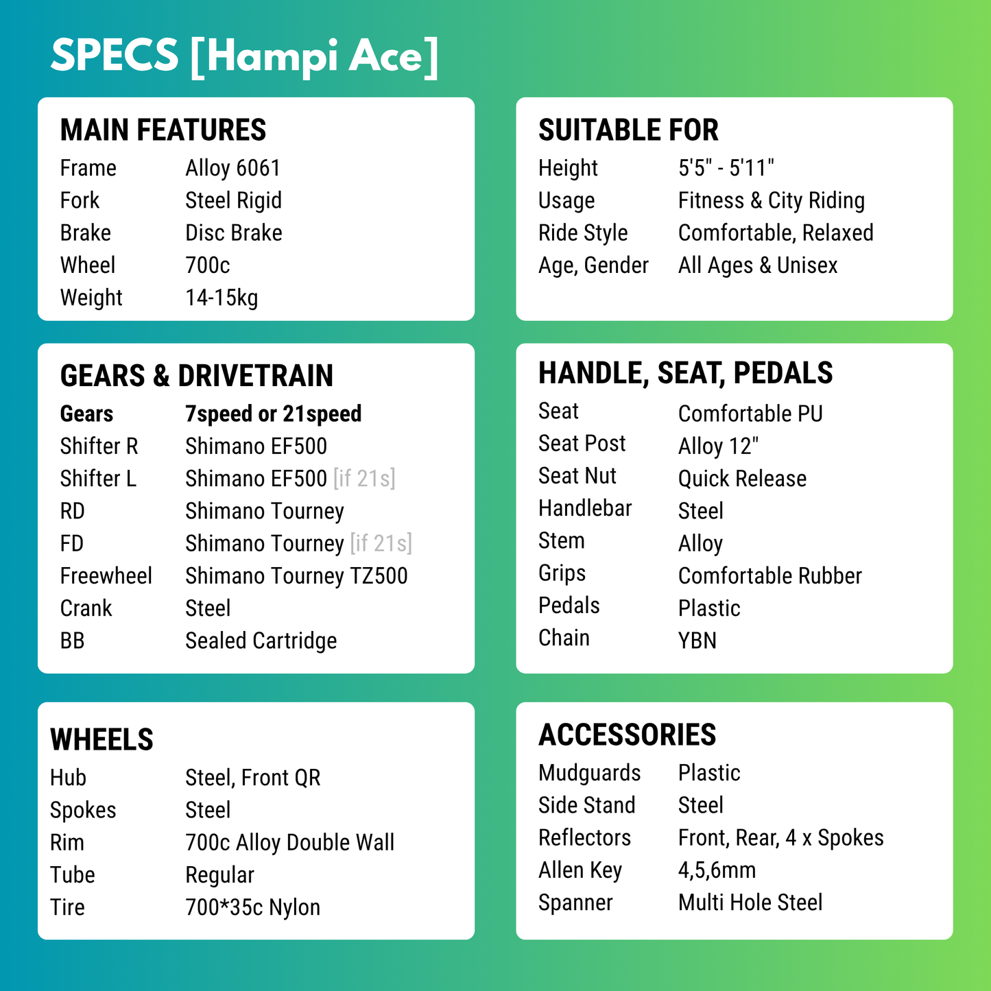 Hampi Ace(7/21 Gear)