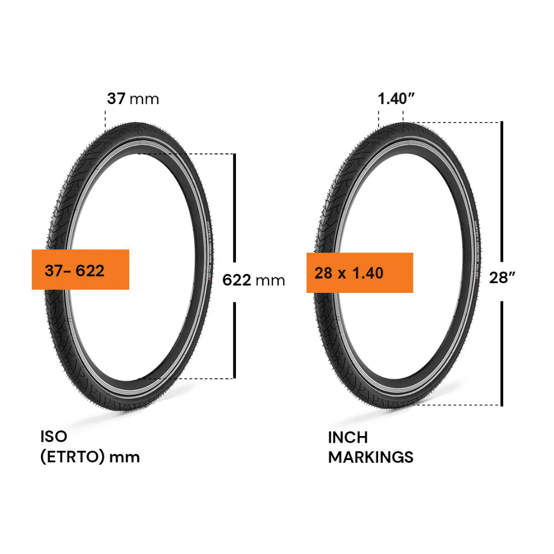 Hartex 700x37 Urban Ride Hybrid Bicycle Tire