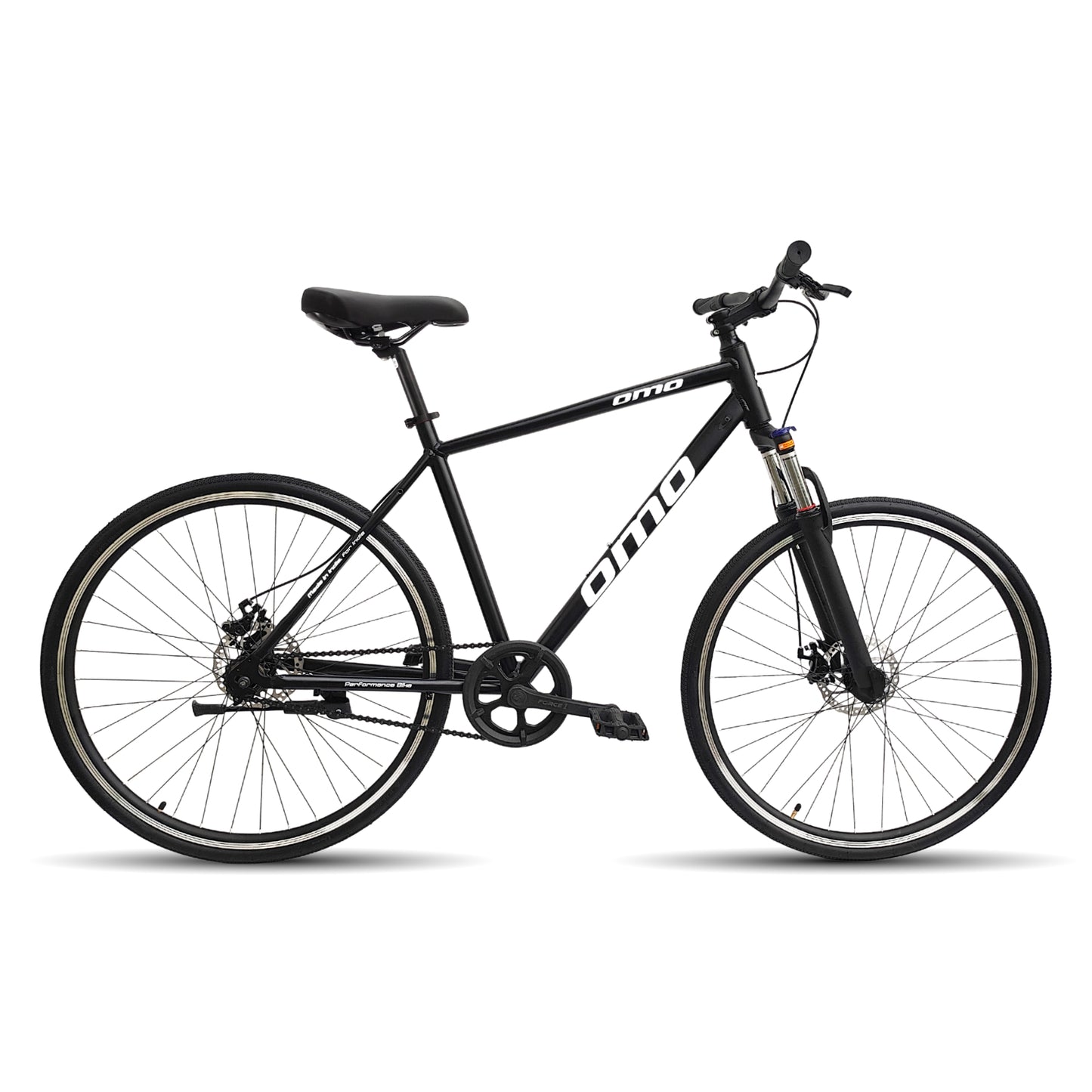 OMO bikes Ladakh 1s Alloy frame single speed without gear black color hybrid bike with lockout suspension under 15000