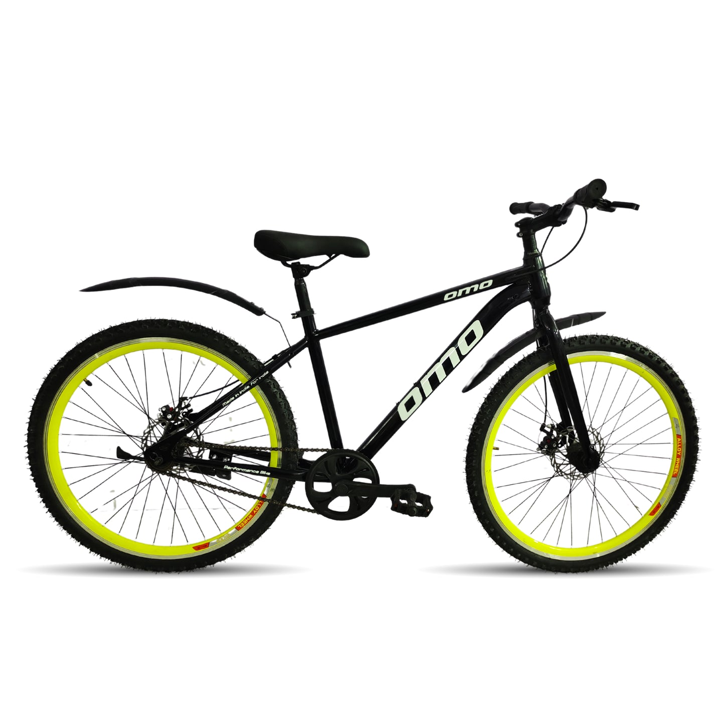 best buy budget hybrid cycle for men and adults by omobikes model 1.0 green black color