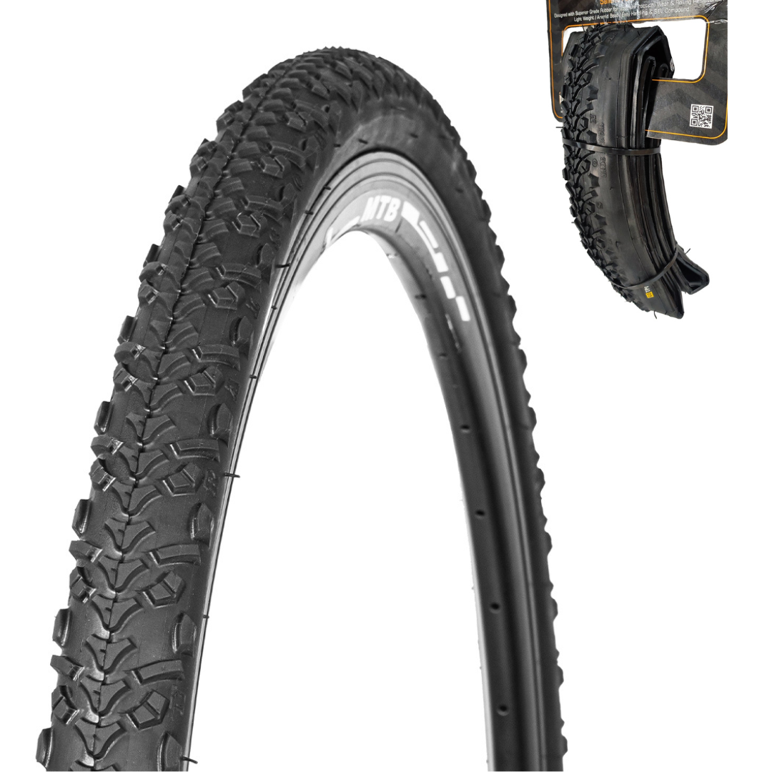 Bicycle Tyre for Hybrid Bike 700x35C- 60TPI High Puncture