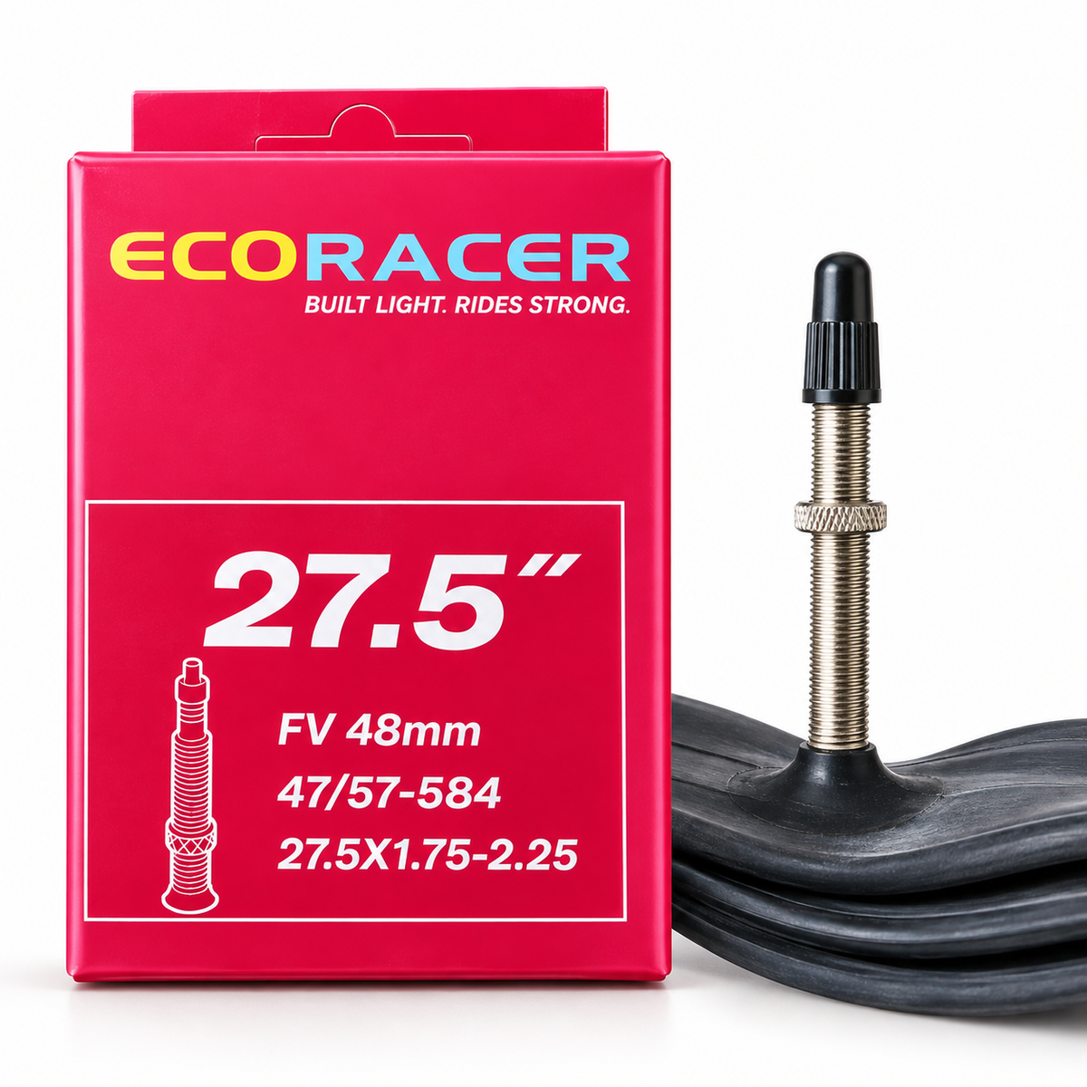 Ralson Ecoracer 27.5 x 1.75 - 2.25 Inner Tube | Presta Valve 48mm | 100% Butyl Rubber