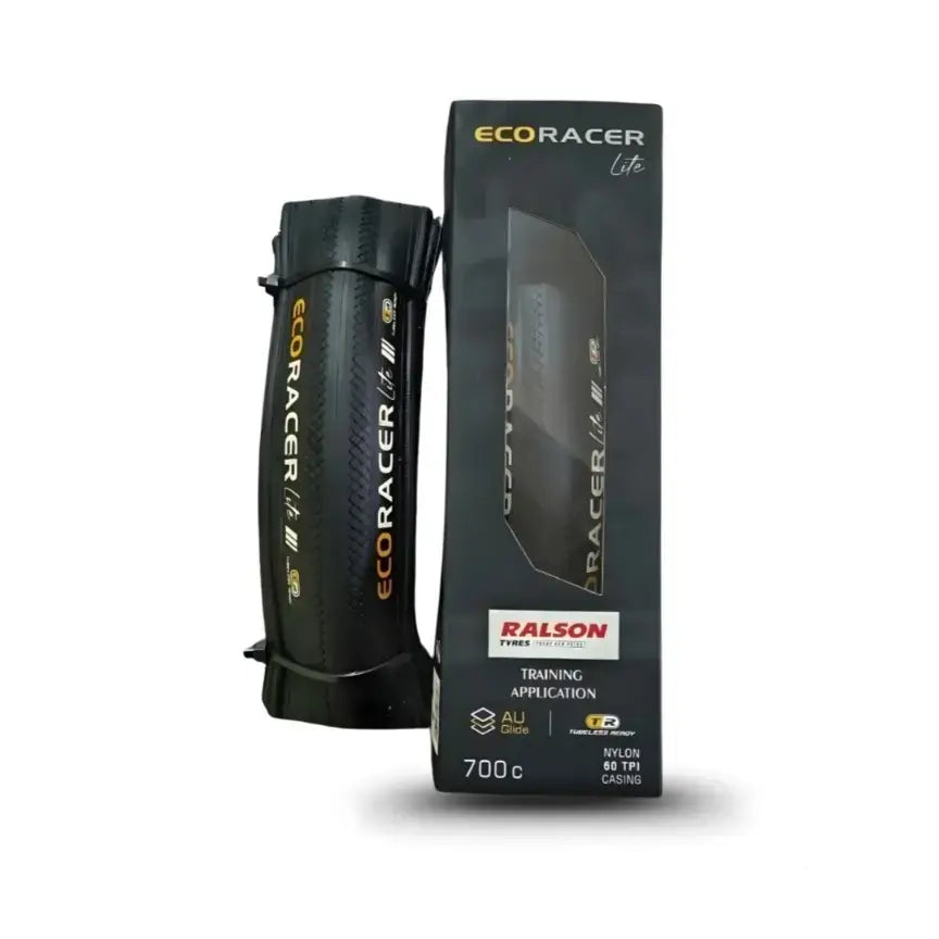 Ralson Ecoracer Lite 700x28c | Foldable, 60TPI, Tubeless Ready Training Tire