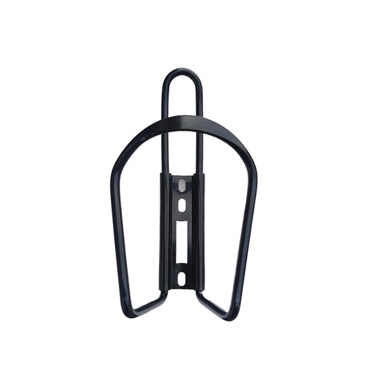 omobikes accessories heavy duty alloy bottle holder front view with screw holes