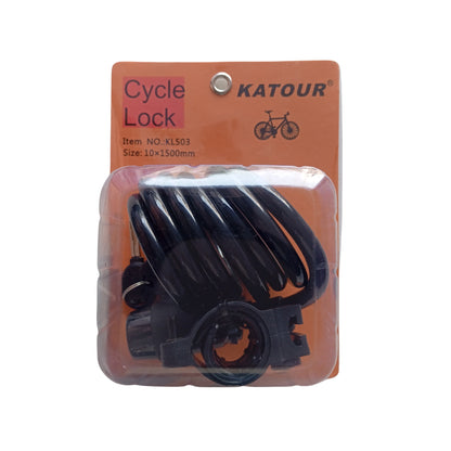 bicycle key lock with long cable packaging view by omobikes