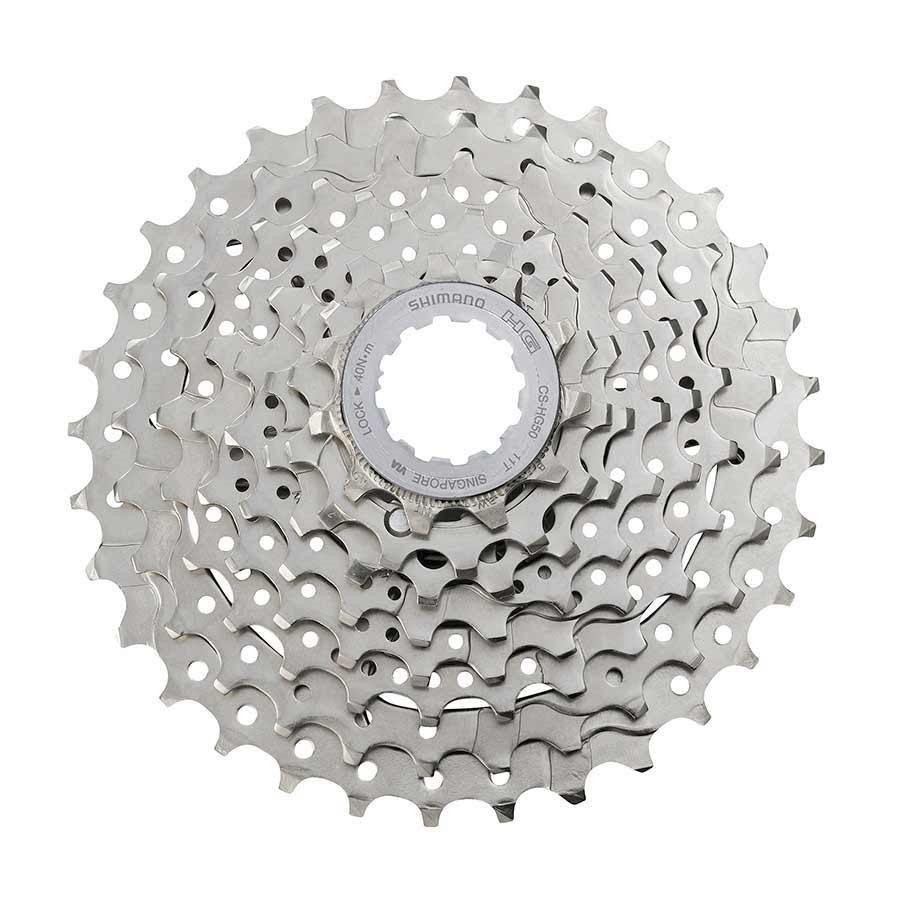 Shimano Deore HG50 10S cycle cassette on a white background