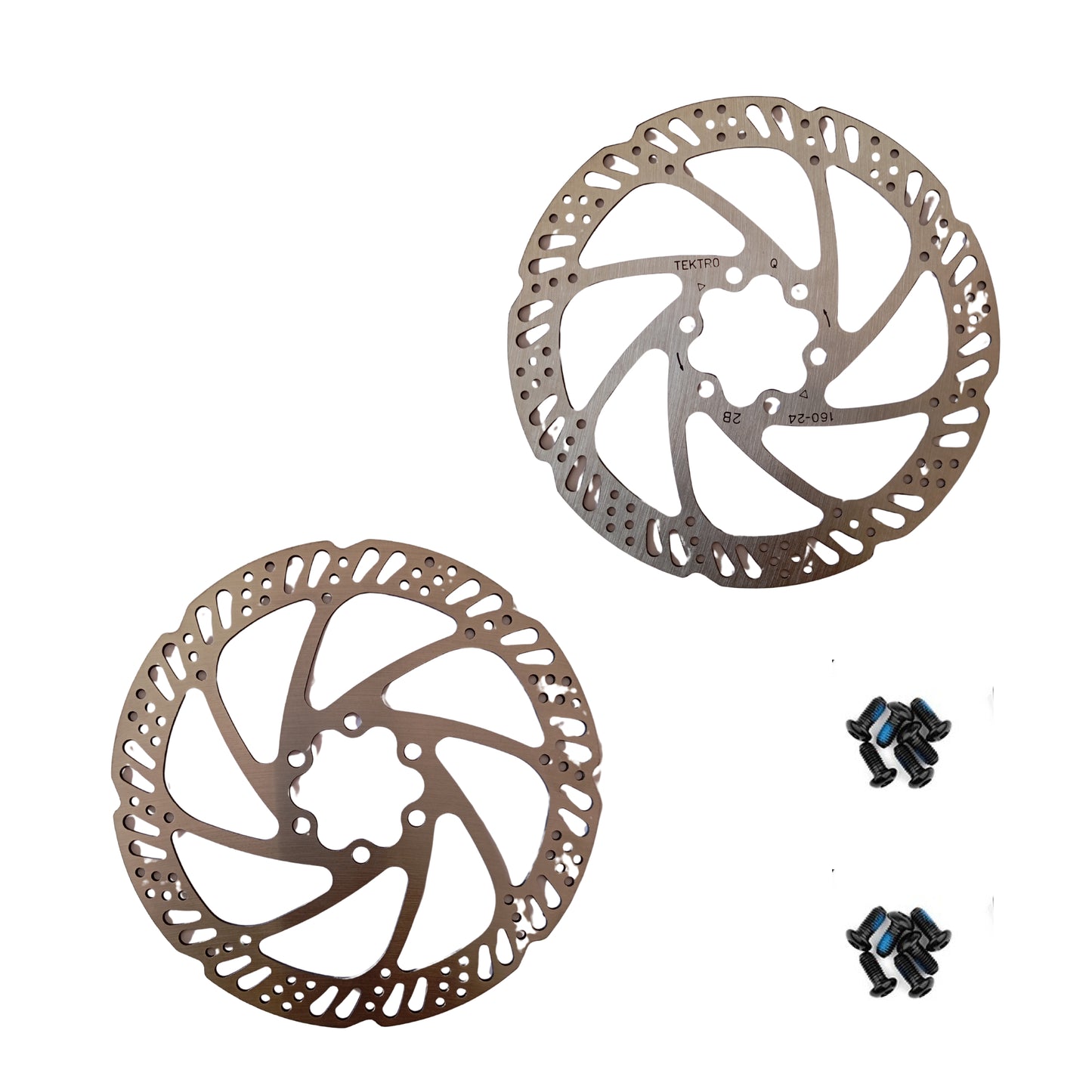 TEKTRO Disc Rotor TR160-24 (160 mm) set view by omobikes