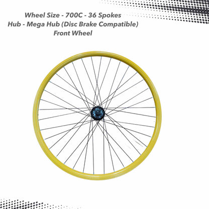 Bicycle Rim 700c / 29 Inch Fully Laced - Double Wall Alloy (Single Piece)