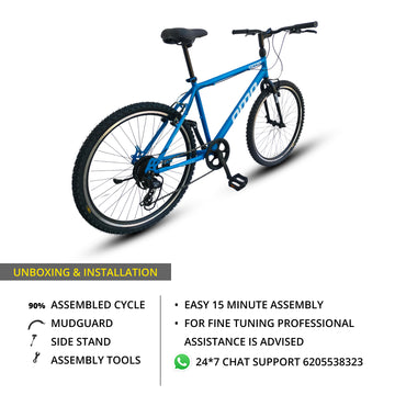 Buy Online Omobikes 26T Hybrid Bike with Shimano Gear under 10000