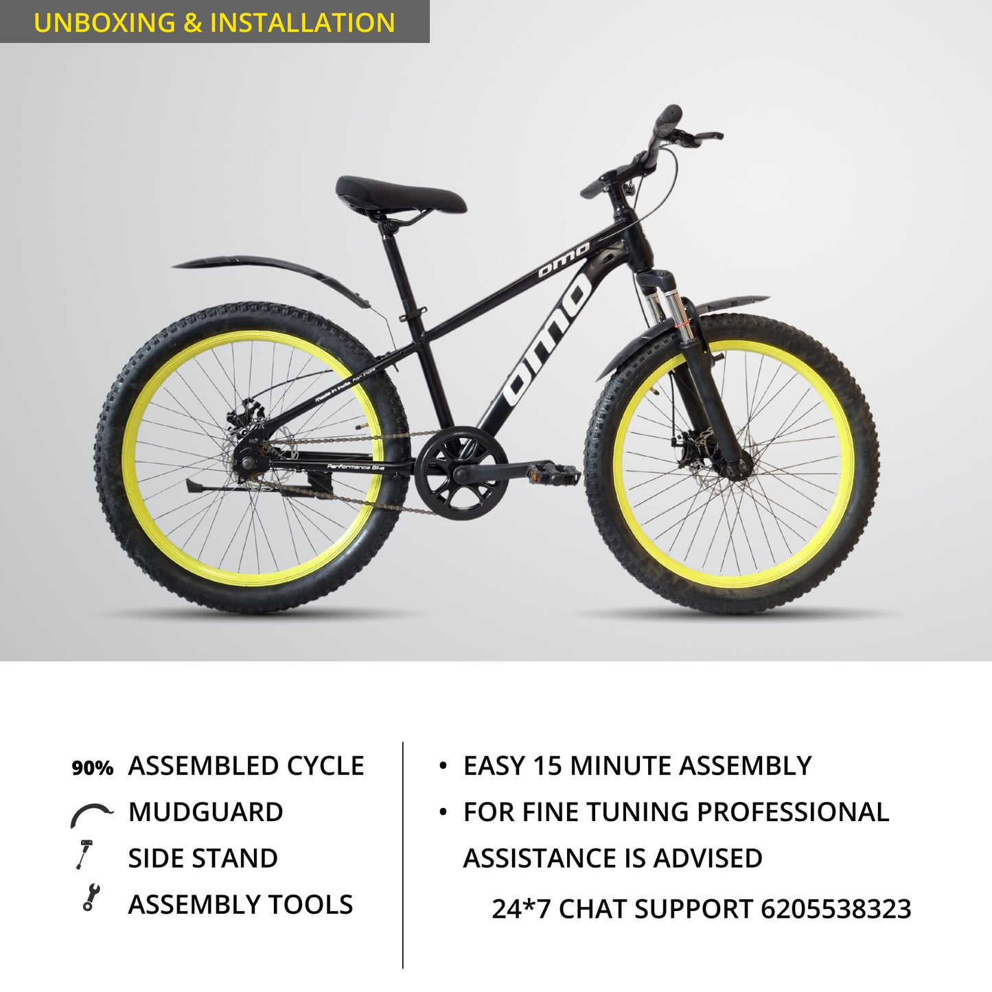 omobikes jarvis 24T single speed MTB black color customer support and accessories