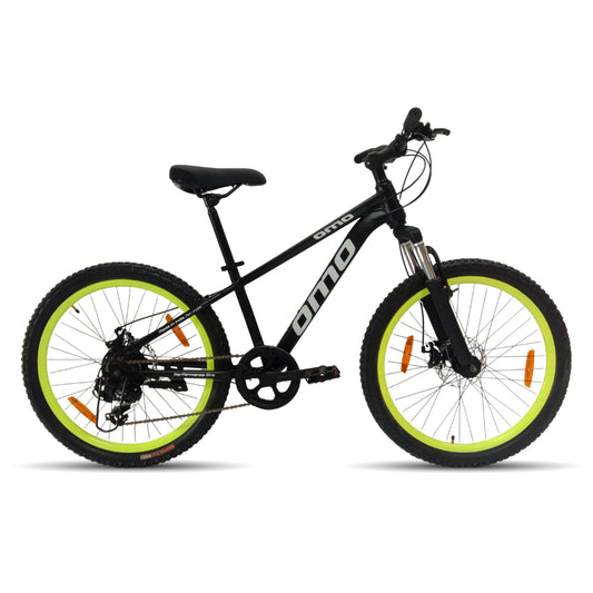 omobikes jarvis 24T geared bicycle with suspension and shimano gears best kids MTB bike by omobikes under 13000