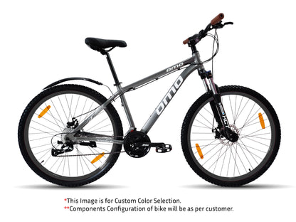ALLOY MTB 24GEAR XCT 700C (29_) Silver Grey Black Rim custom color bicycles by omobikes