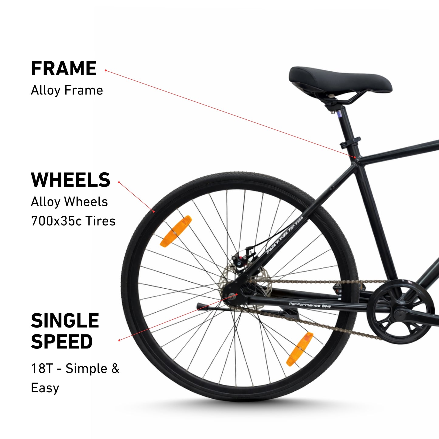 Black Hawk | Single Speed Road Bike