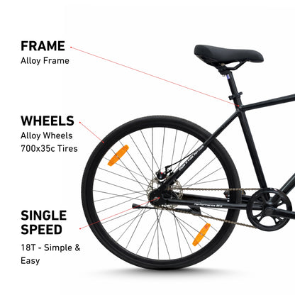 Black Hawk | Single Speed Road Bike