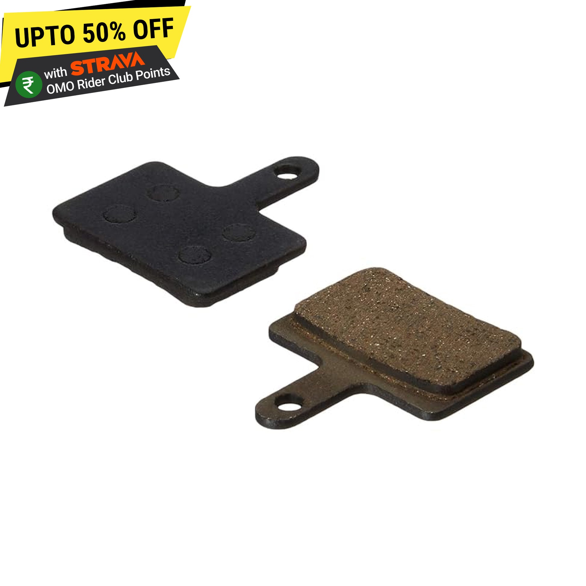 Bicycle disc brake pads spare parts top view by omobikes