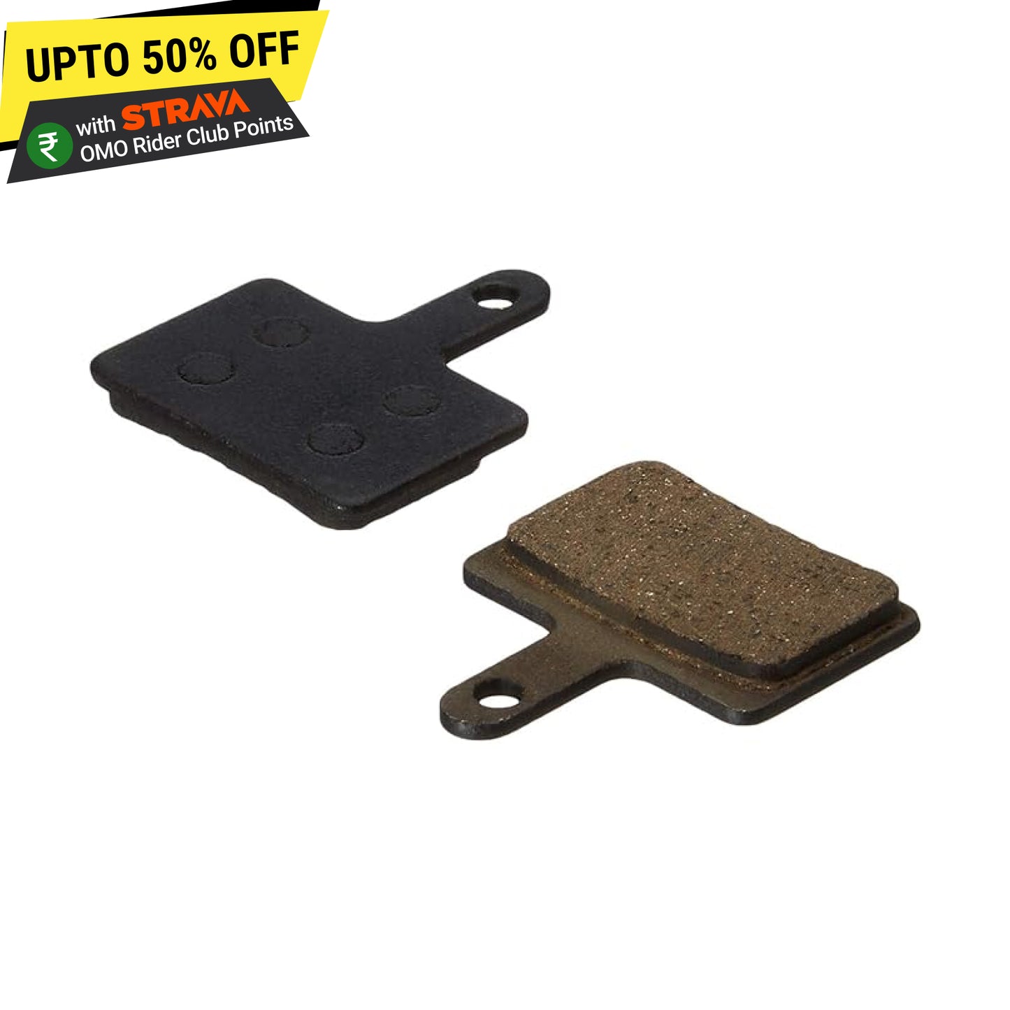 Bicycle disc brake pads spare parts top view by omobikes