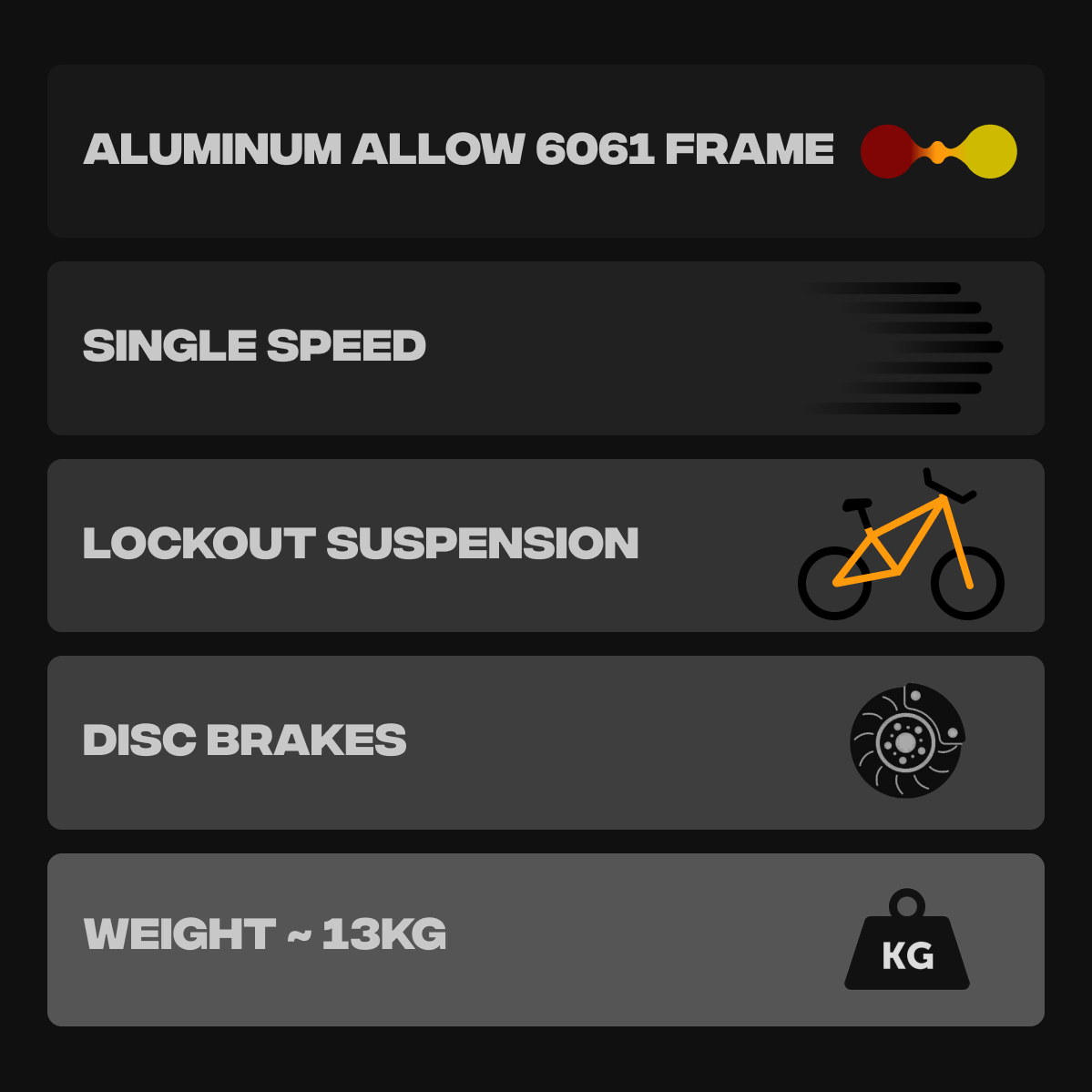 Coorg lite single speed alloy frame hybrid bike key features by omobikes