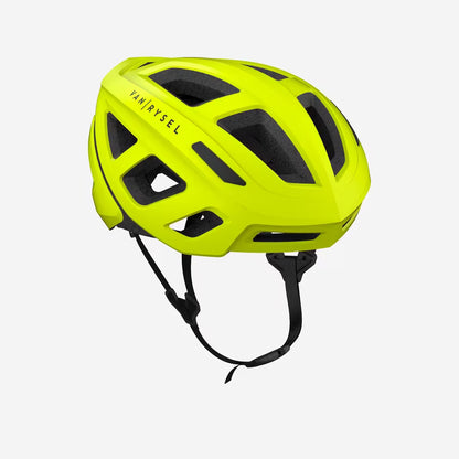 bike helmet neon yellow Van Rysel RoadR 500 Road Bike Helmet - Neon Yellow