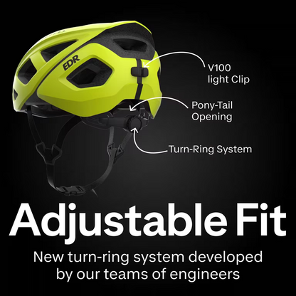 DECATHLON Road Bike Helmet RoadR 500 - Neon Yellow -VAN RYSEL