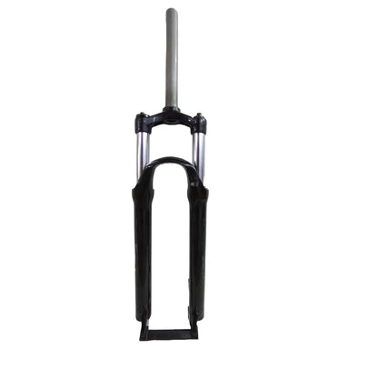 Suspension Fork SR Suntour XCM for MTB, Hybrid Bikes with mechanical lockout 100mm travel front view