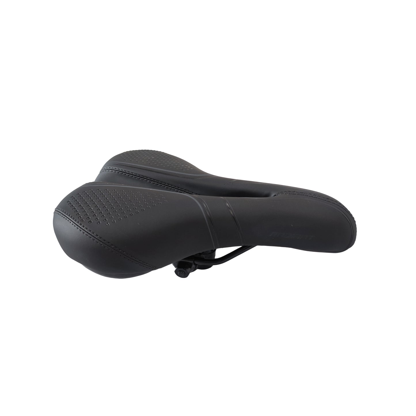 Bicycle saddle with hole spare part for mtb and hybrid cycle by omobikes side view