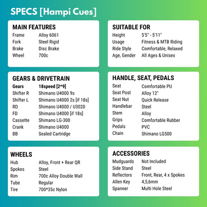 Hampi Cues [18 Gears Hybrid]