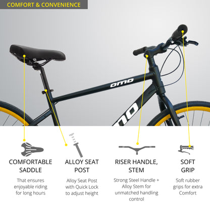 Hampi Ace gear hybrid cycle handle and seat view