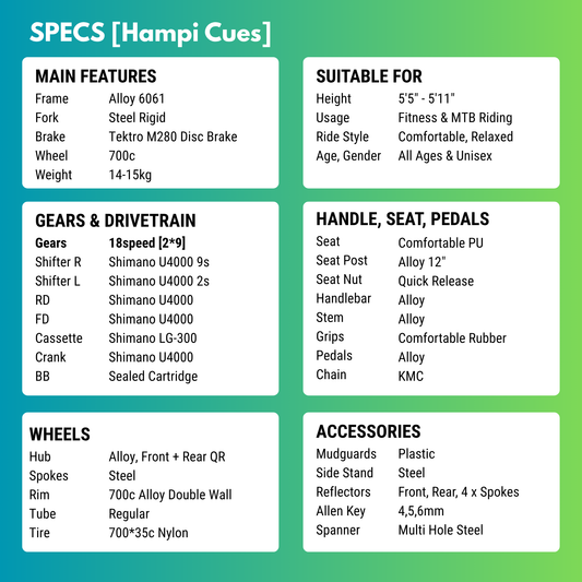 Hampi Cues  [18 Gears]