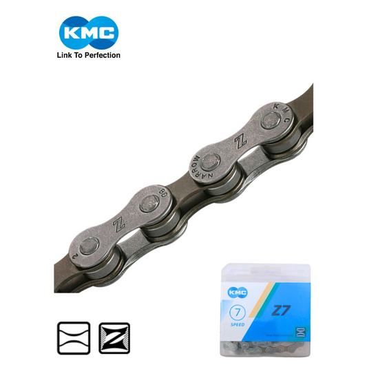 KMC Z7 Bicycle Chain for 7, 21 Gear (Grey/Brown)