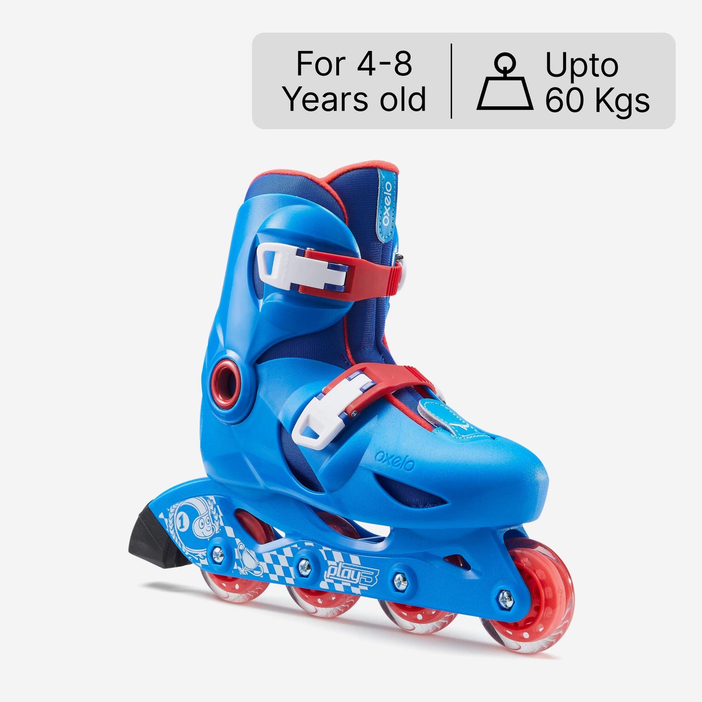 Decathlon Kids Skating Shoes Inline Play 3 Blue