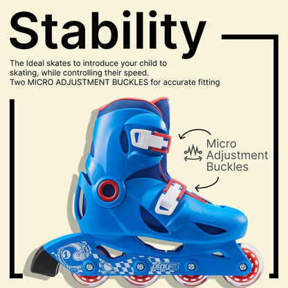 Decathlon Kids Skating Shoes Inline Play 3 Blue