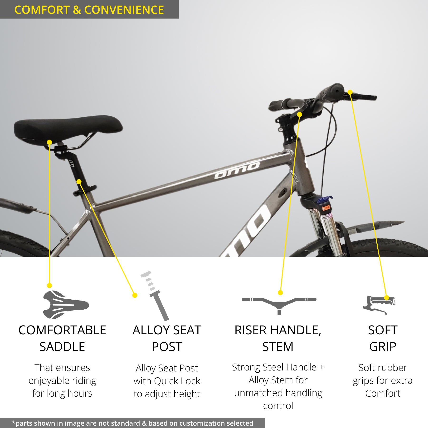 Hybrid outlet bicycle frame