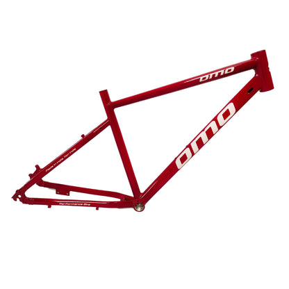 Bicycle Alloy frame single piece spare part red color angle view by omobikes