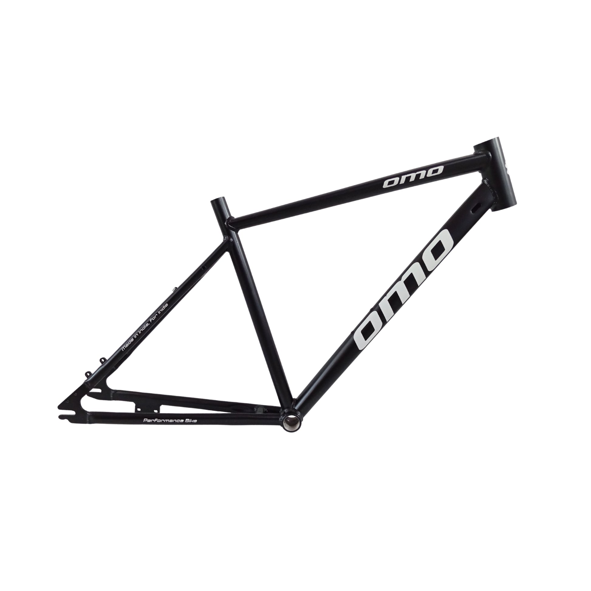 Bicycle frame black color single speed 19 inch alloy side view spare part by omobikes