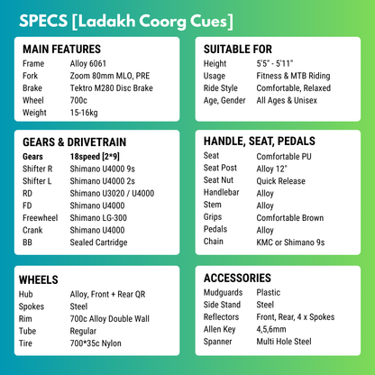 Ladakh Cues [18 Gears Hybrid]