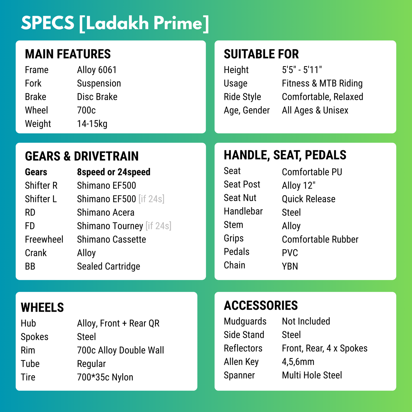 Coorg Prime [8/24 Gears Hybrid]
