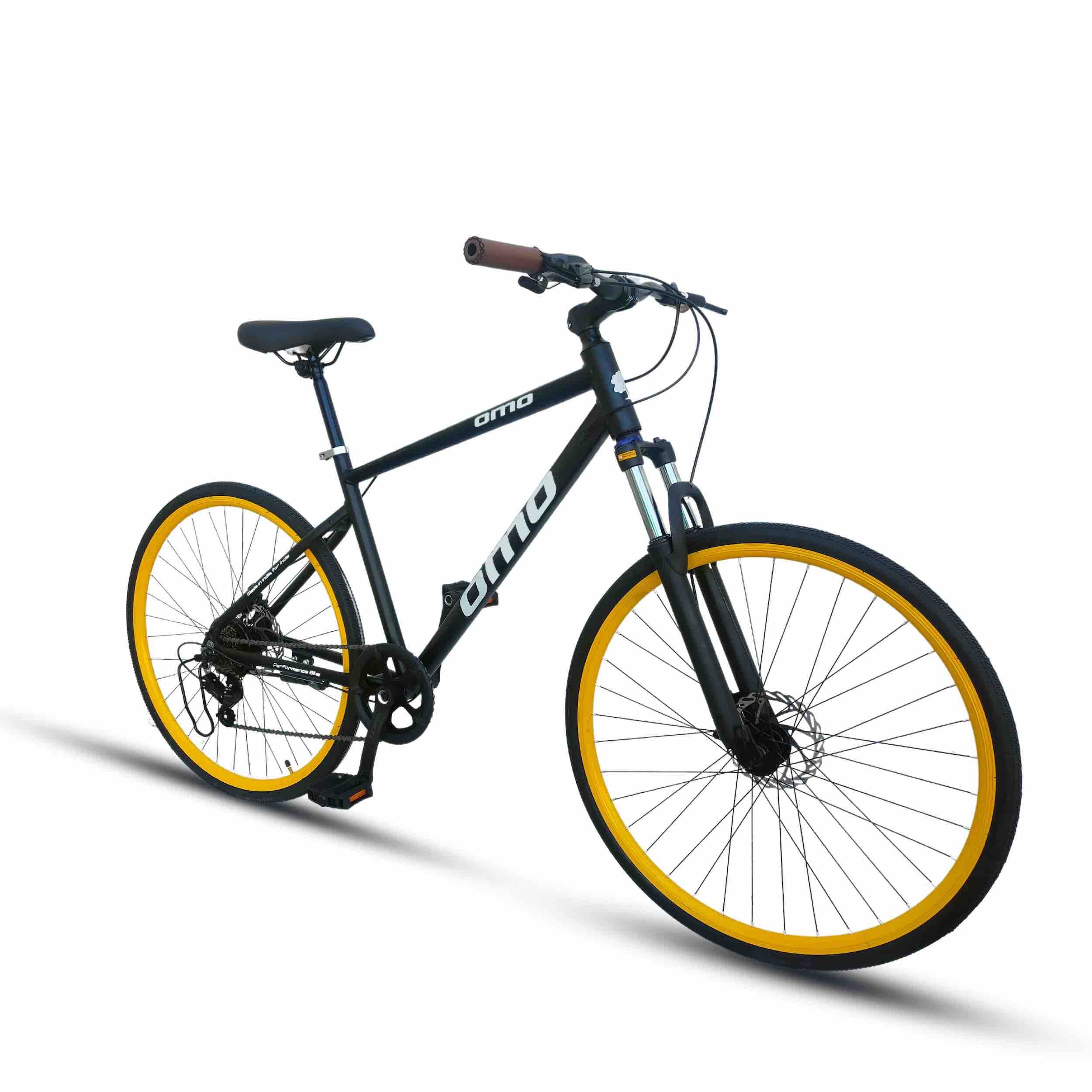 Hybrid bike with front sales suspension