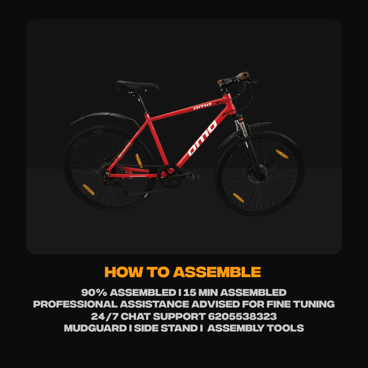 Ladakh prime alloy frame hybrid bike assembly instruction by omobikes