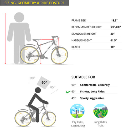 omobikes ladakh x geared alloy frame hybrid bike size chart