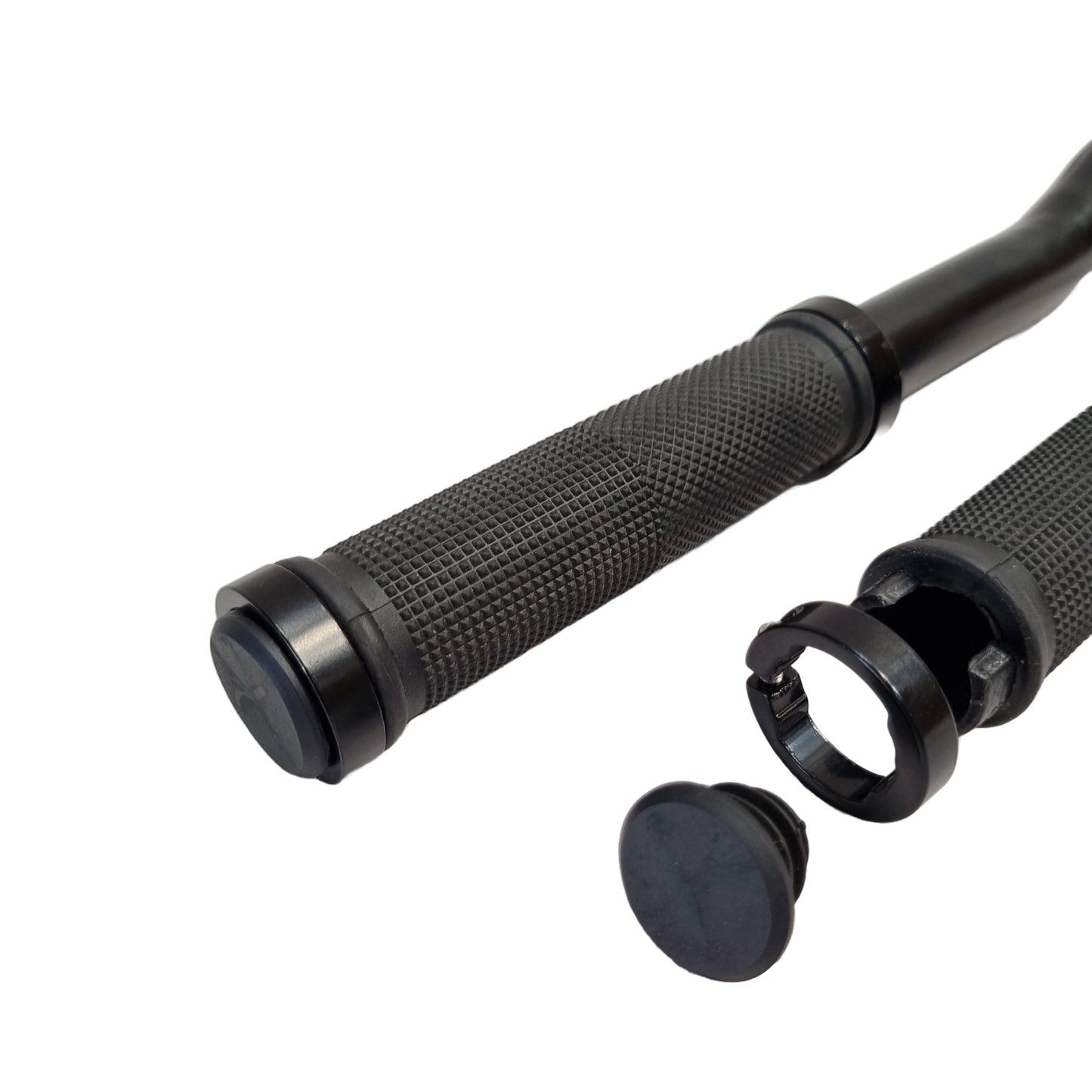 Lock-on Anti-Slip Bicycle Handlebar Handle Grip Black with double clamp buy online from omobikes 
