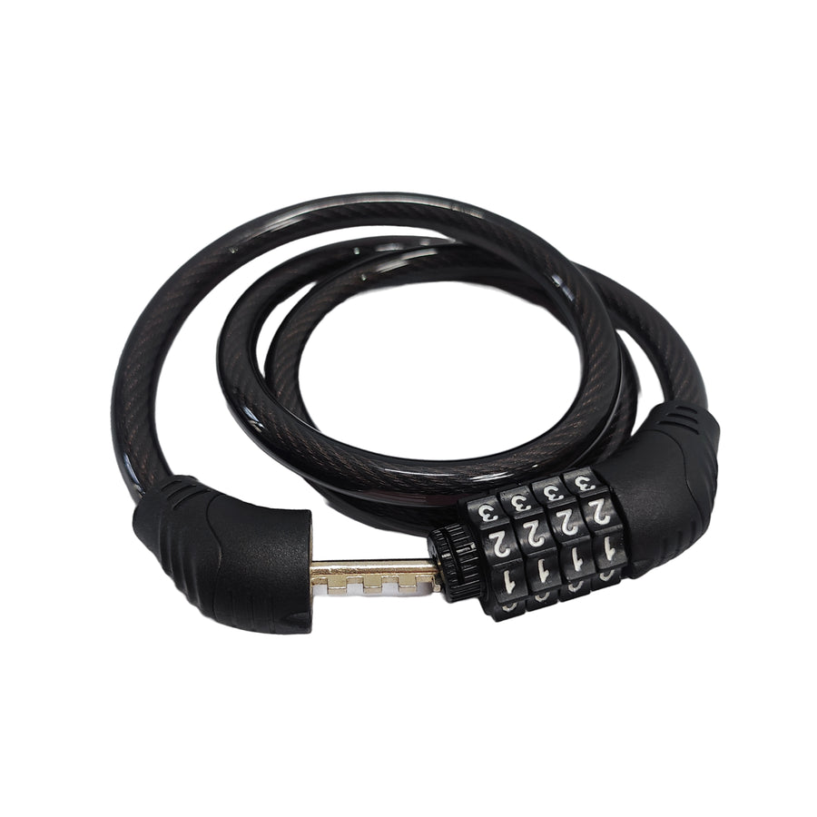 Cycle Number Lock with digit number password and long cable
