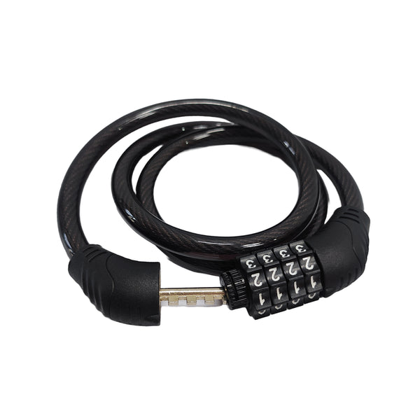 Cycle Number Lock with digit number password and long cable