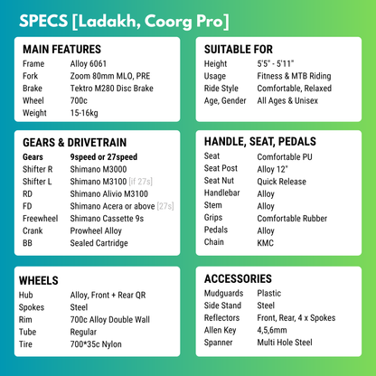 Coorg Pro [9/27 Gears Hybrid]