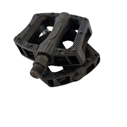 Buy online bicycle pedals for resin hybrid and mountain bike by omo bikes cycles front thread view