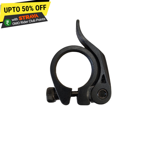 bicycle seat clamp with quick release top view by omobikes