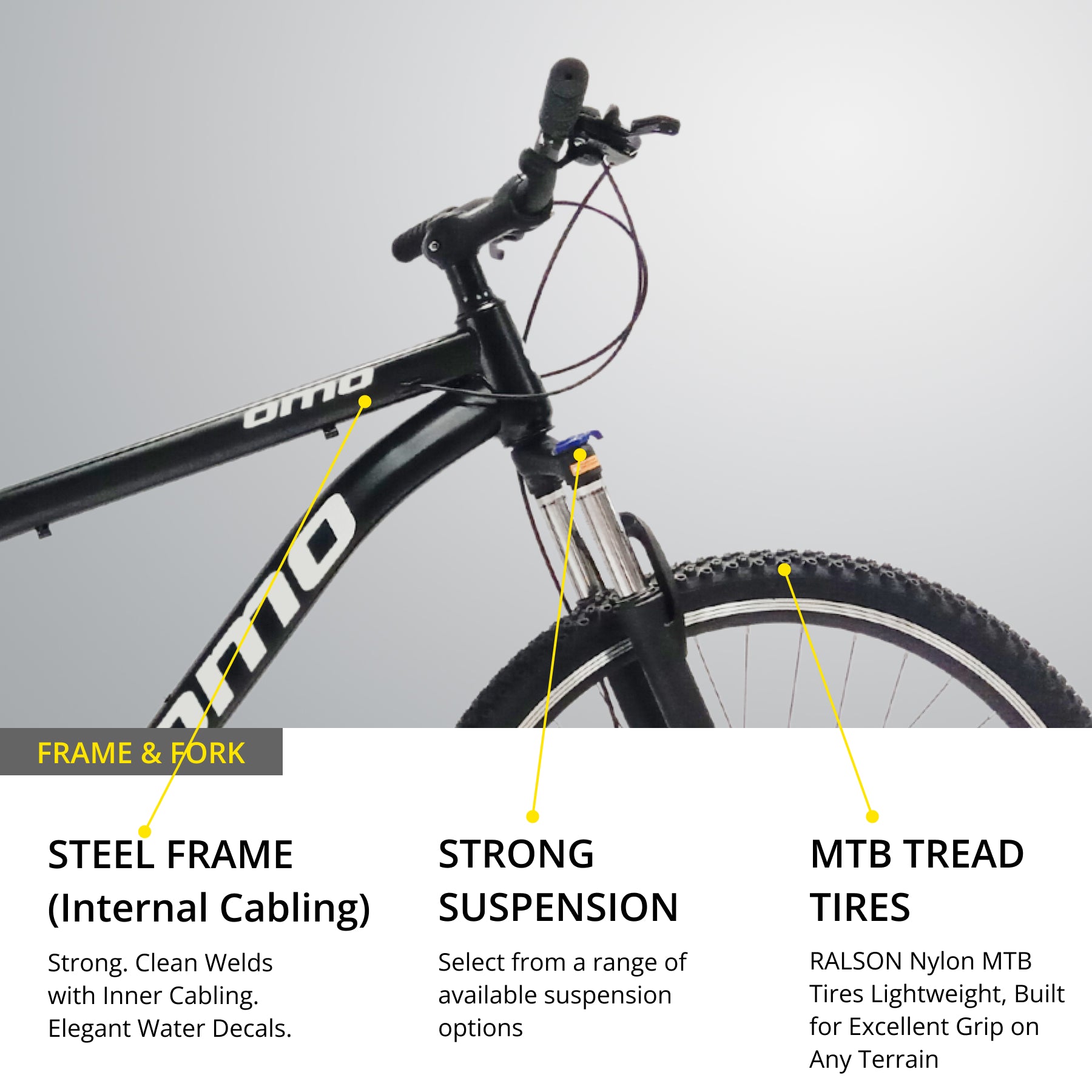 Steel mountain bike discount fork