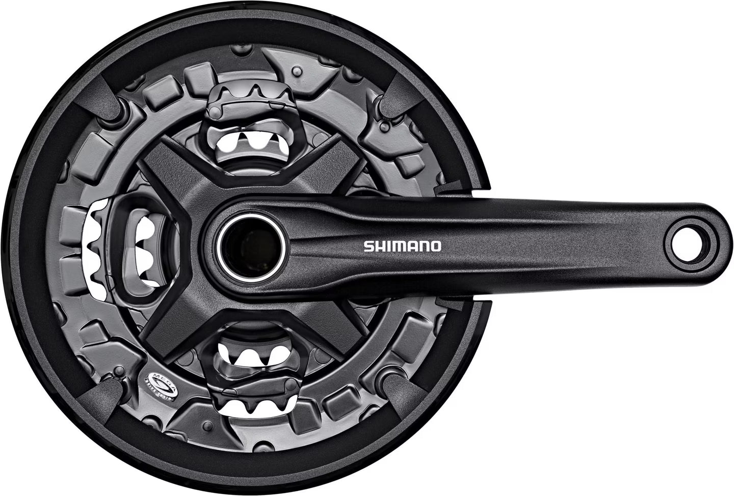Shimano Crankset Alivio FC-MT210-3  on a white background