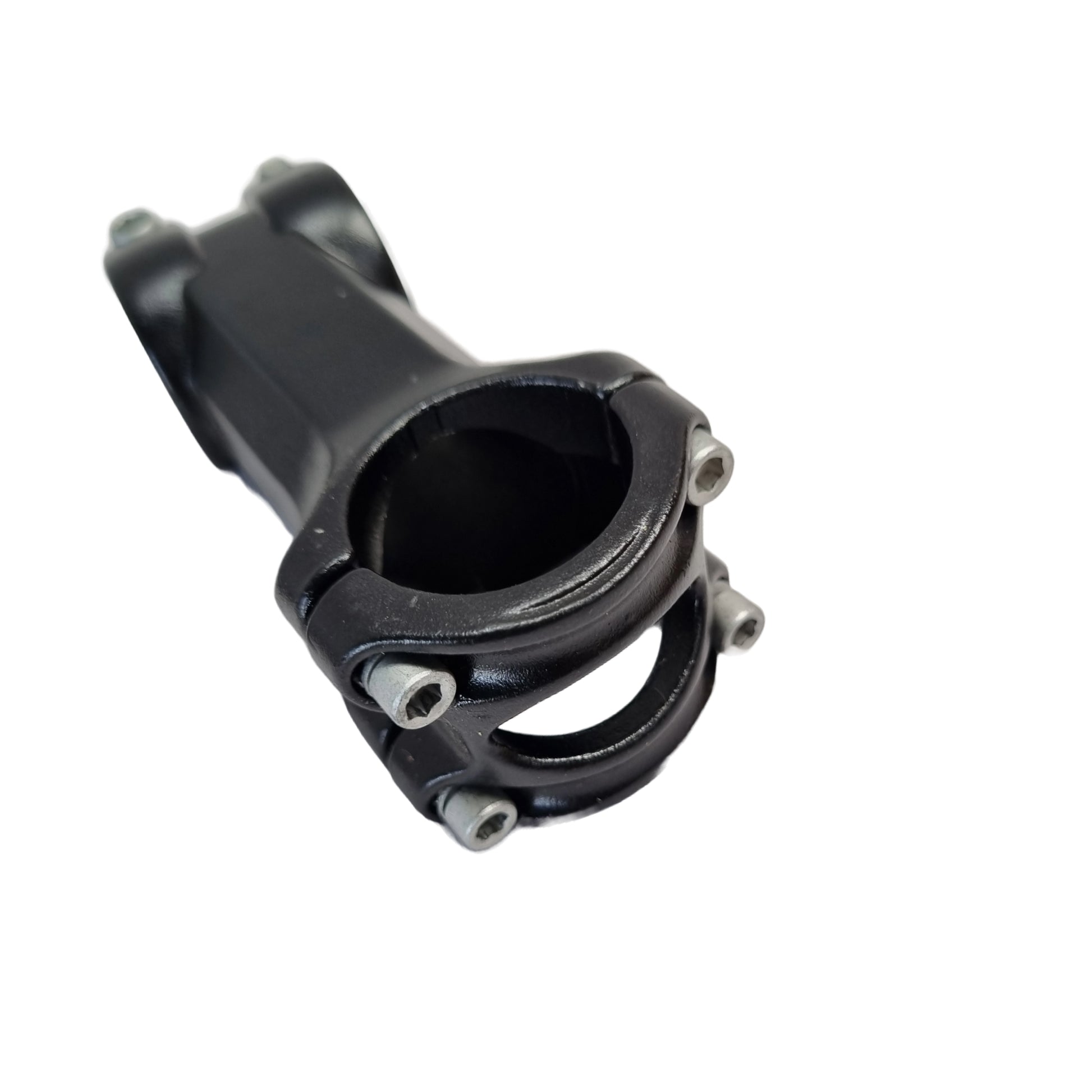 Bicycle alloy stem for threadless fork spare part front head view by omobikes