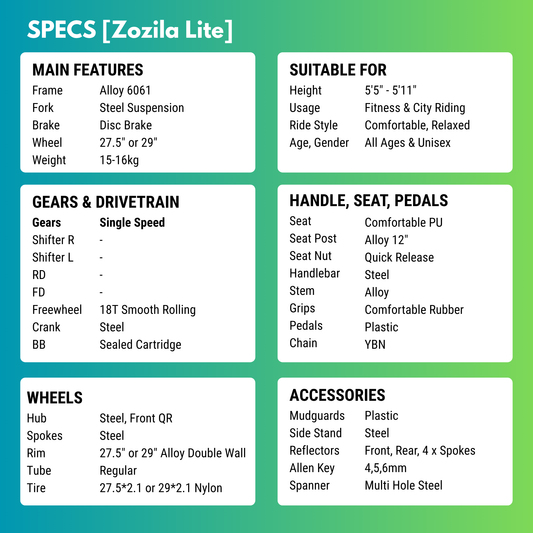 Zozila Lite (Single Speed)